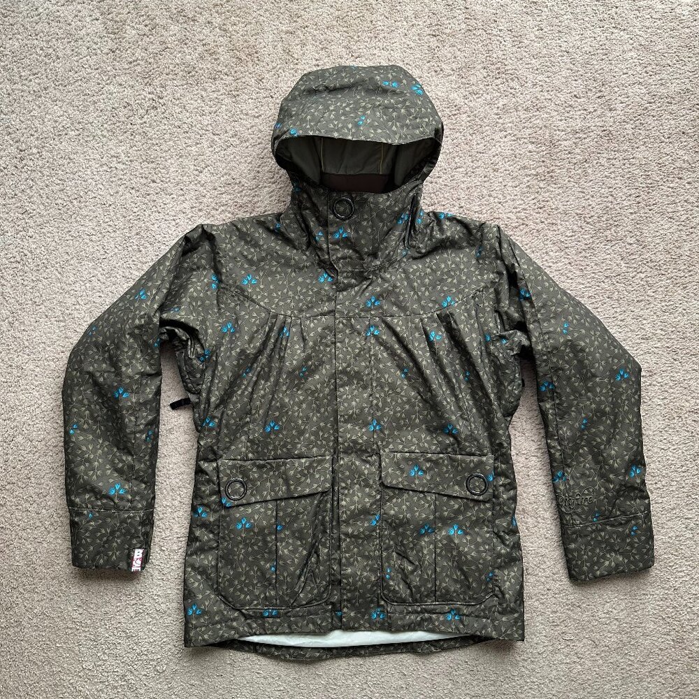Bonfire Jacket Womens Medium Gold Ski Snowboard Full Zip Insulated Hood
